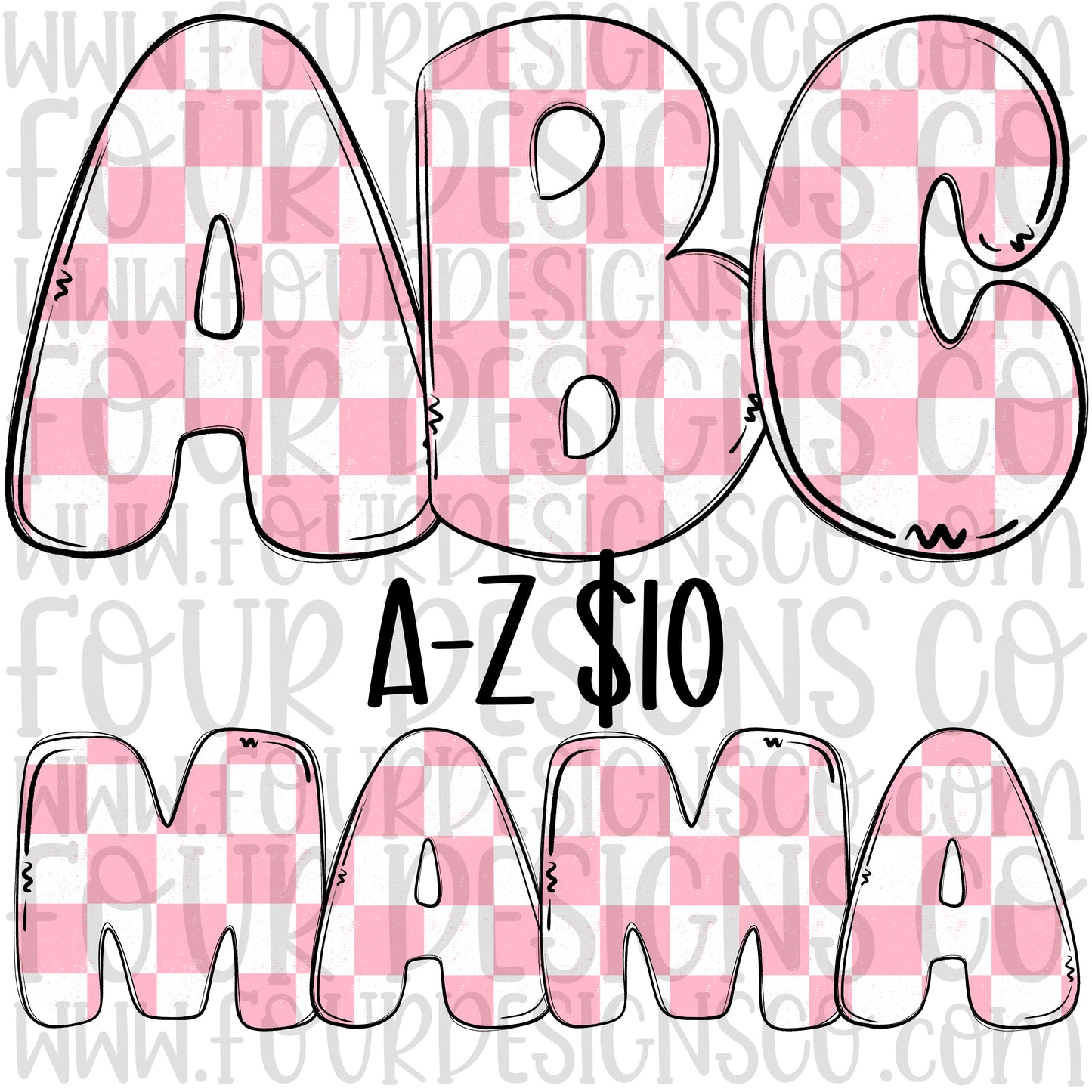 Pink checkered alpha