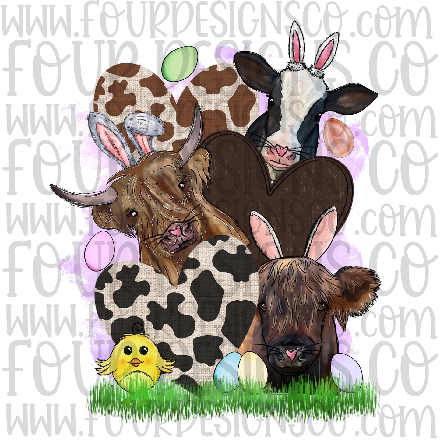 Easter cows