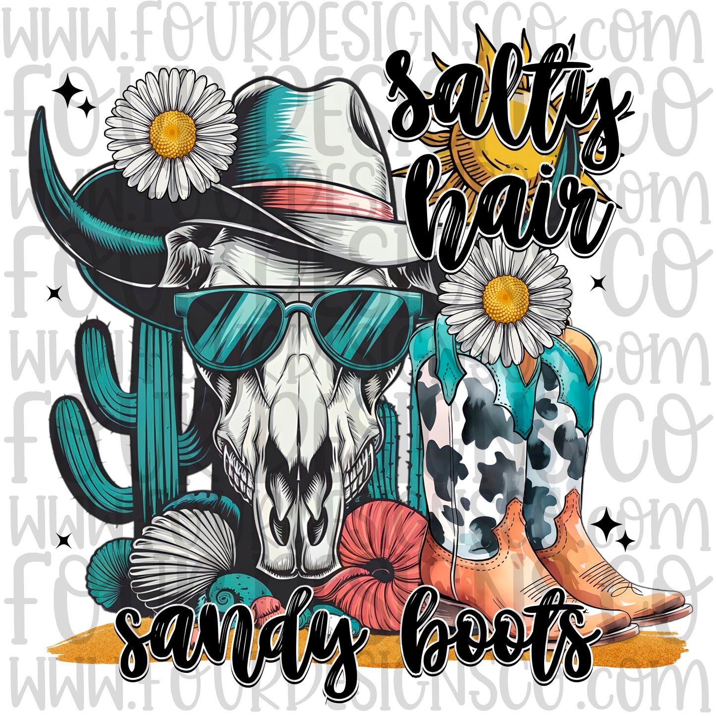 Salty hair, sandy boots