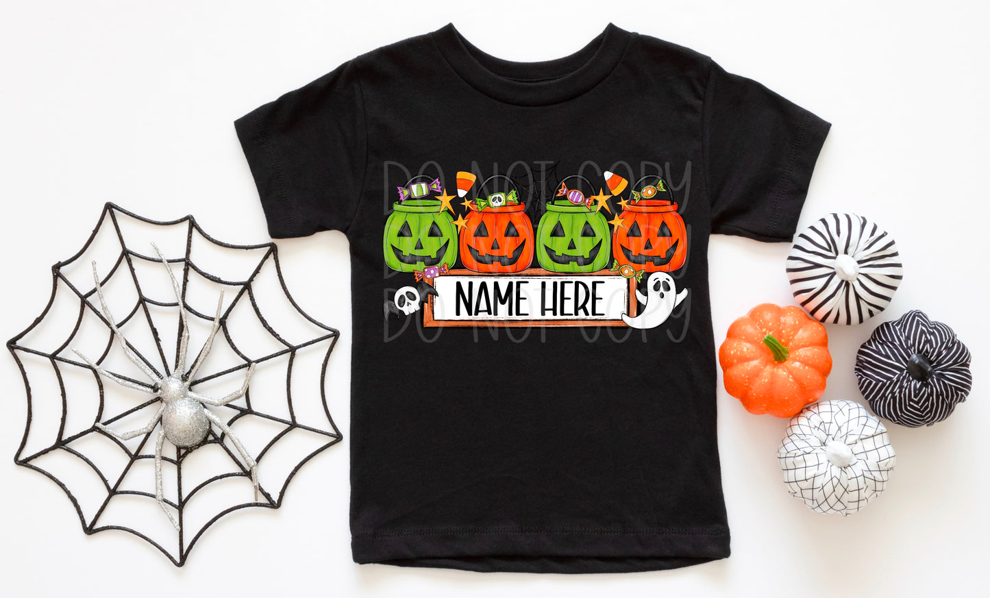 Customizable kids Halloween buckets