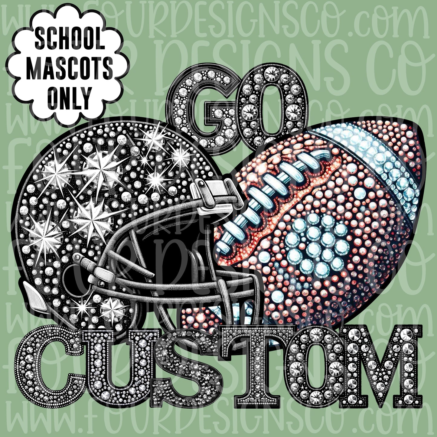 School mascot CUSTOM includes sleeve design