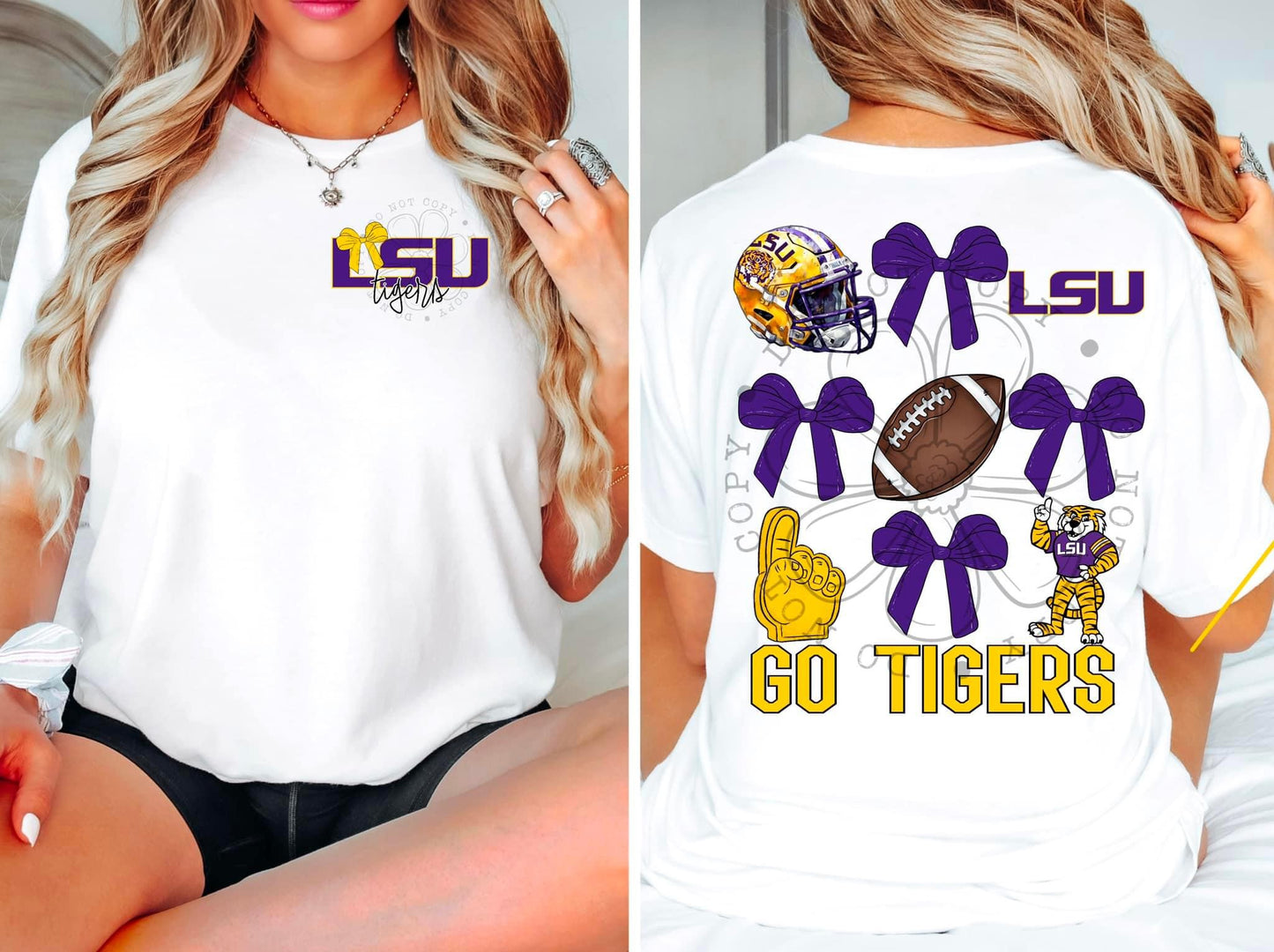 LSU Tigers (front and back included)