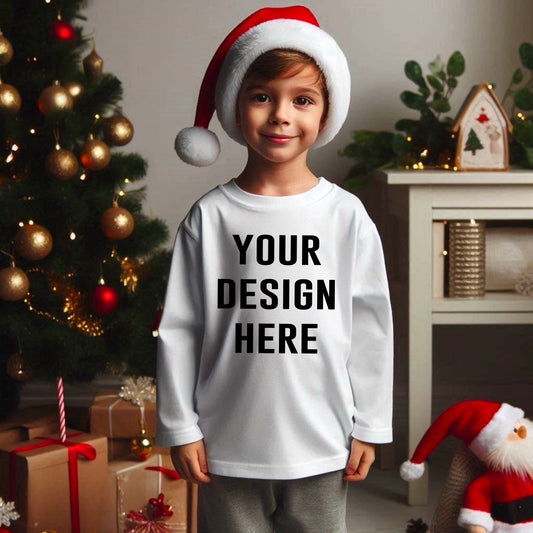 Little boy Christmas mock up