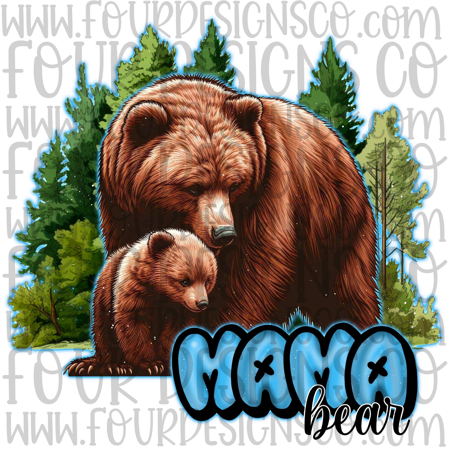 Blue- mama bear