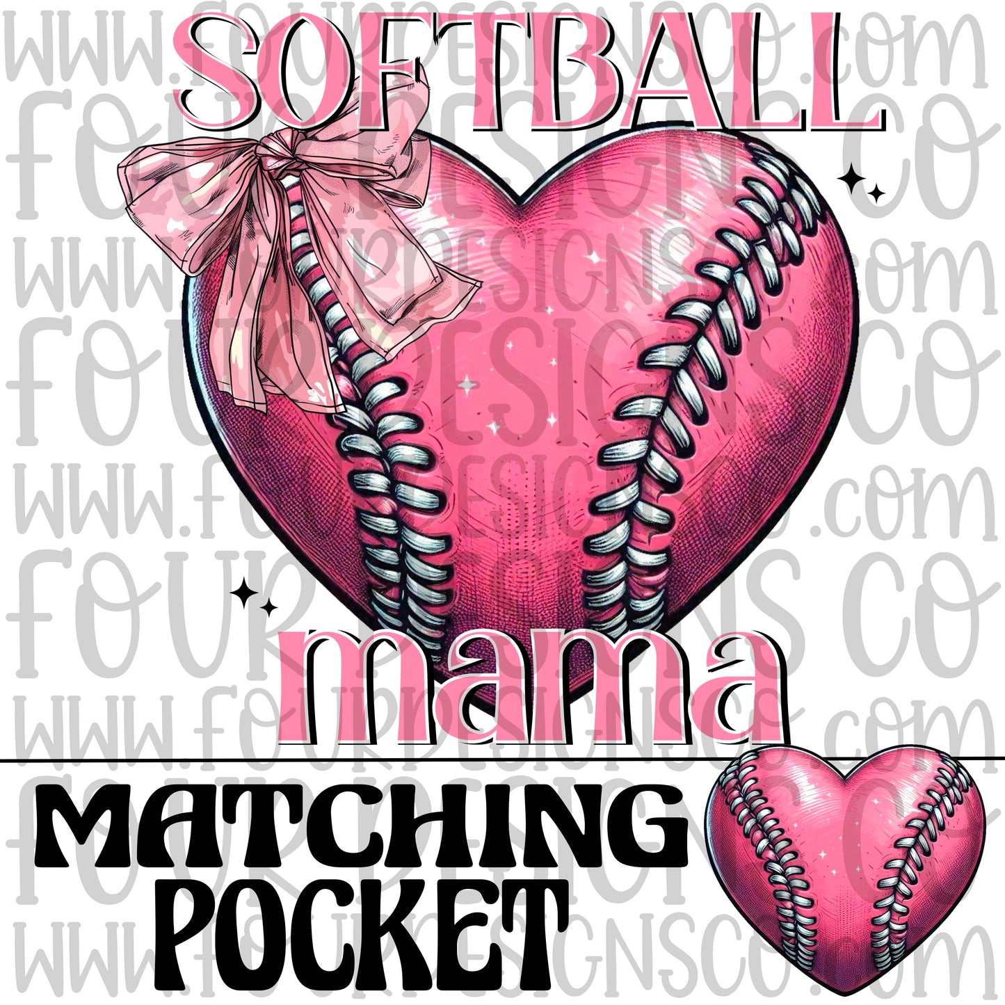 Softball mama bow