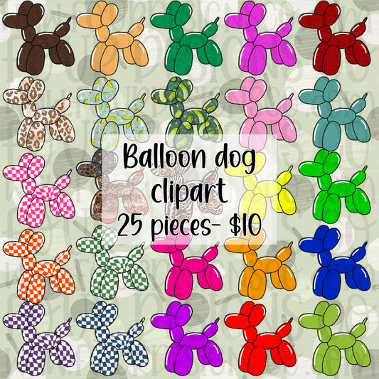 Balloon dog clipart