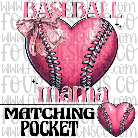 Pink Baseball Mama