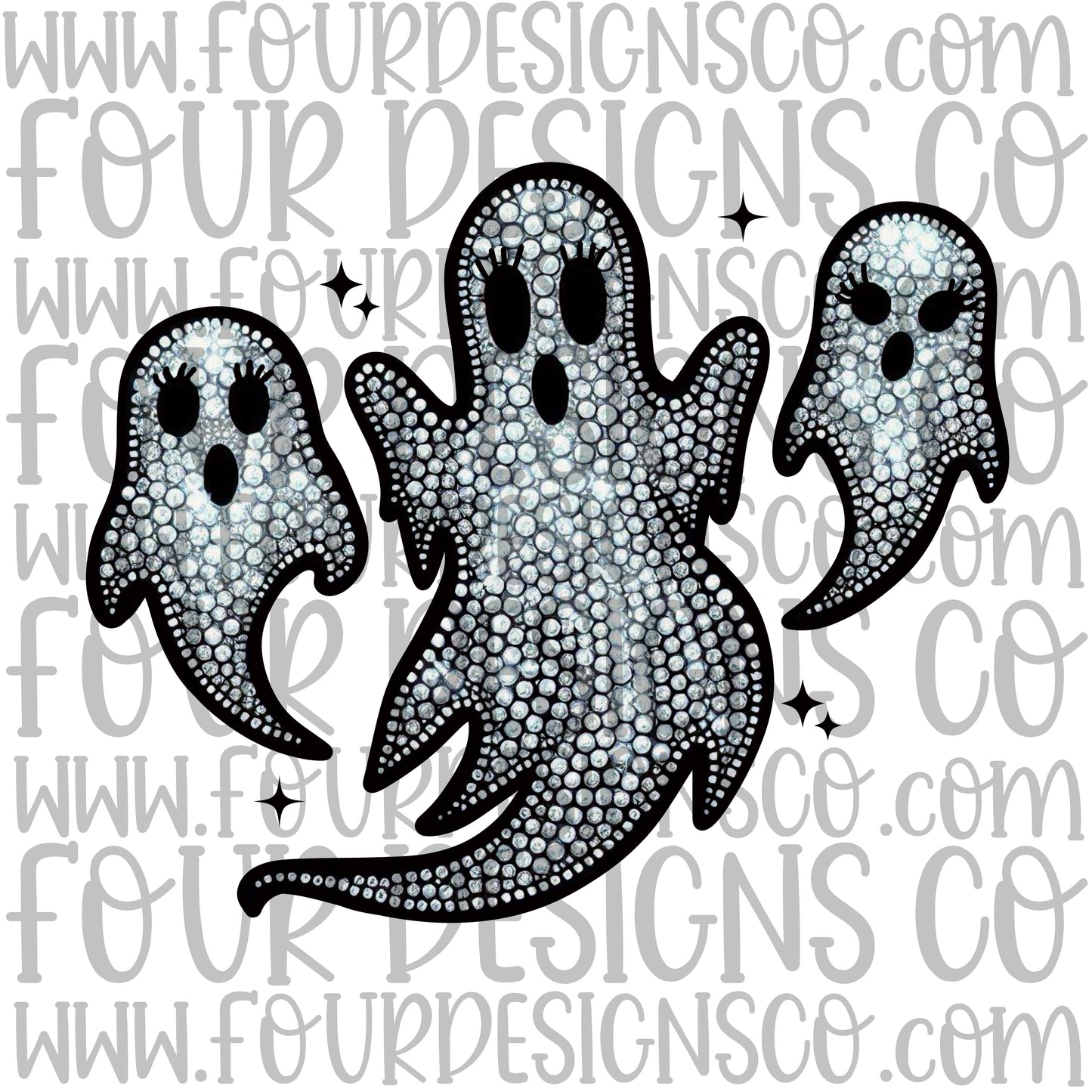 Rhinestone ghosts