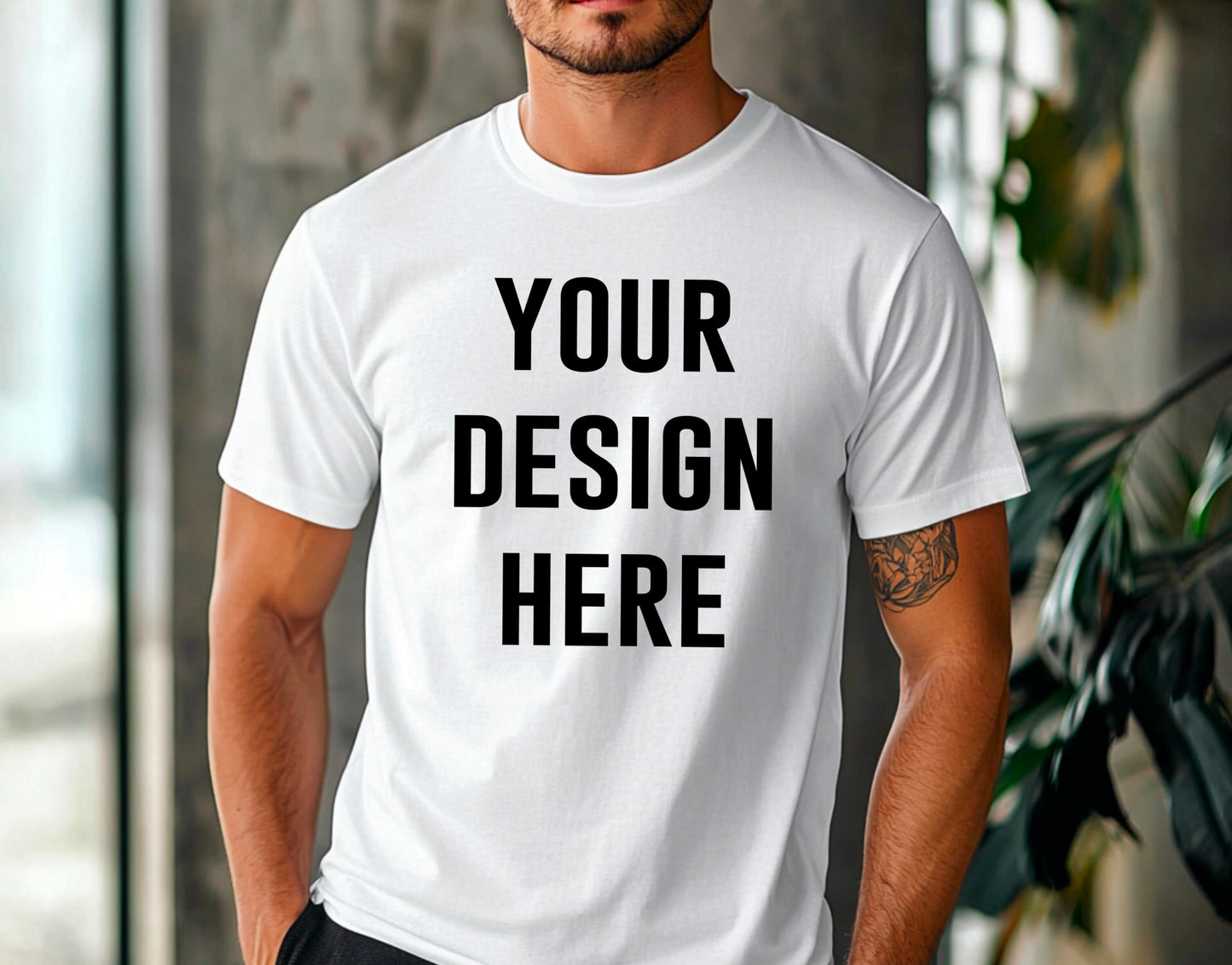 Men’s white shirt mock up