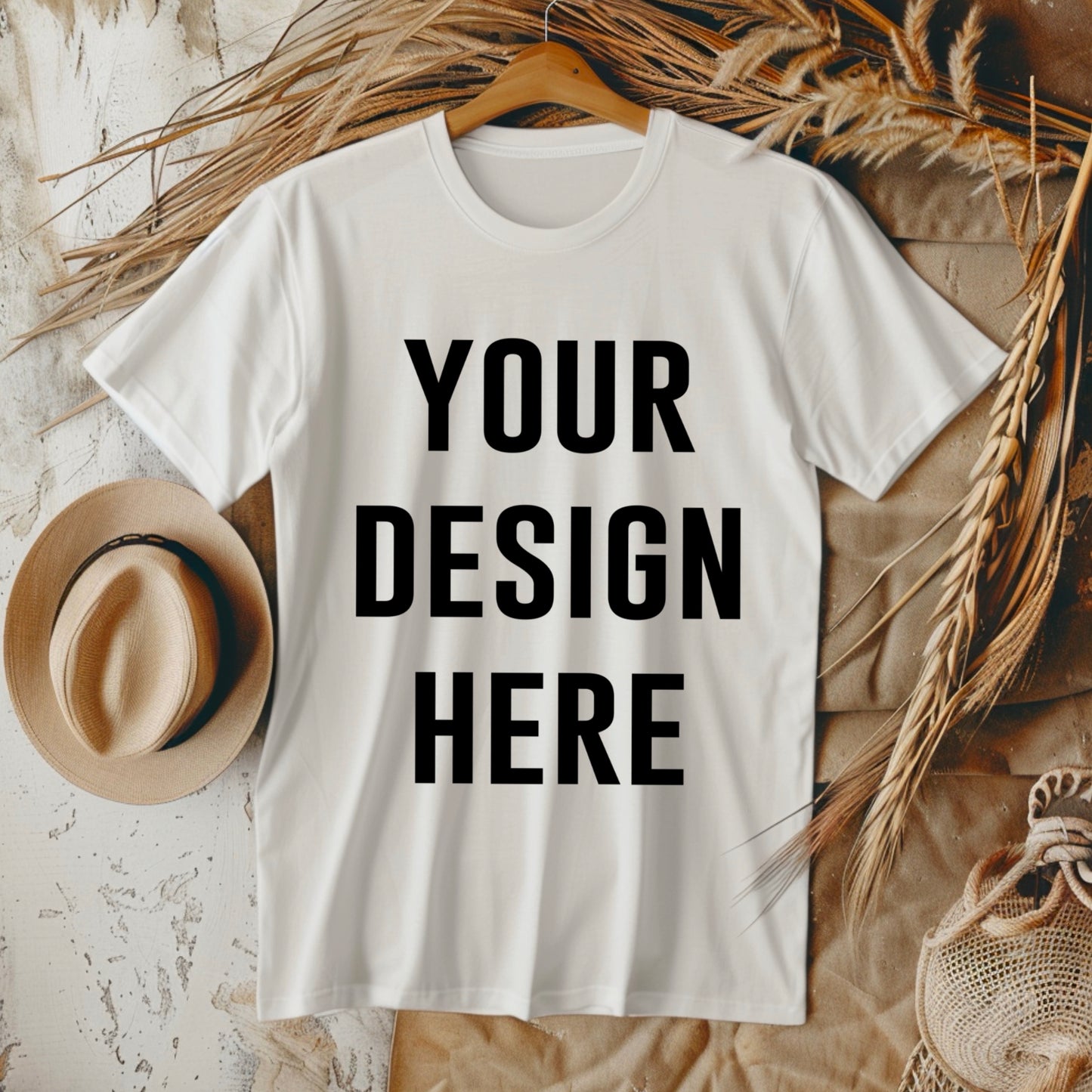 White shirt boho mock up