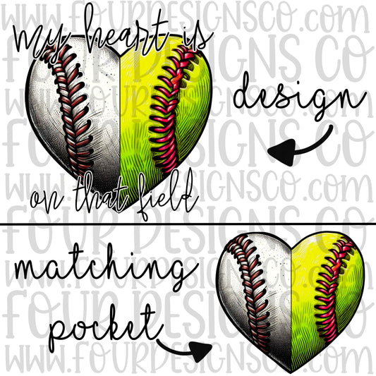 Baseball/Softball heart