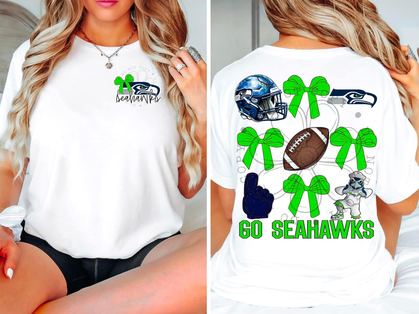 Seahawks (front and back included)