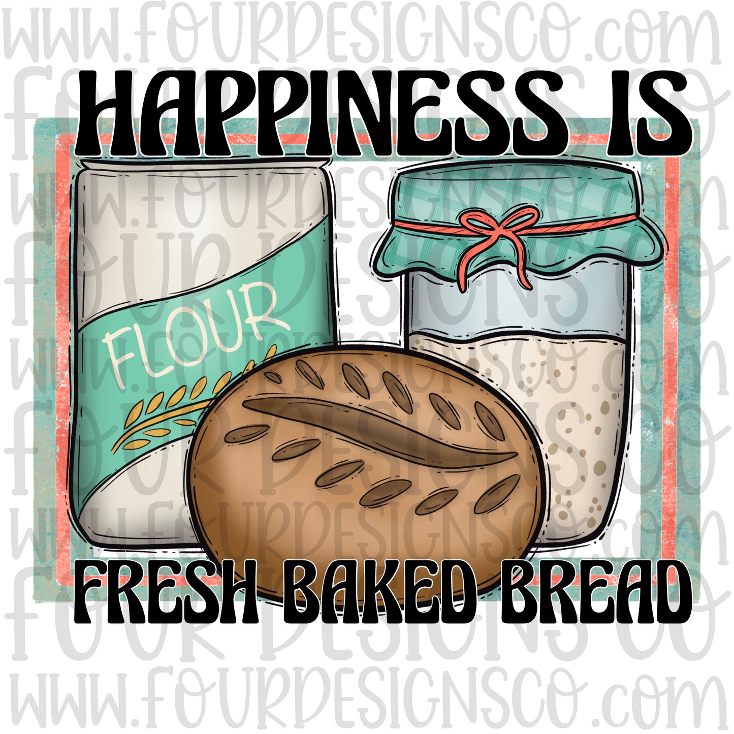 Happiness is fresh baked bread