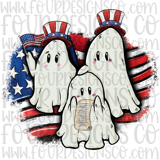 4th ghosts with flag