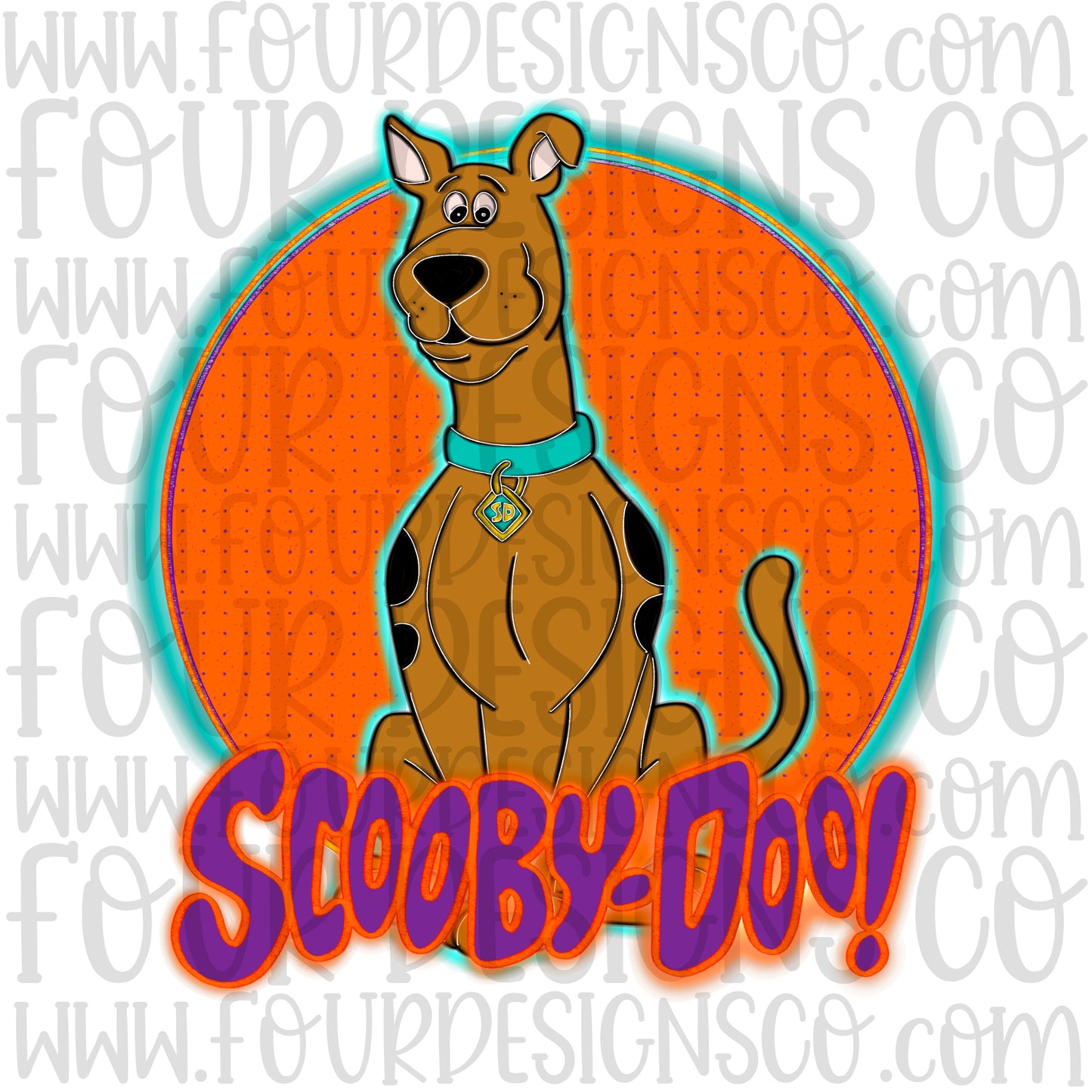 Neon Scooby-Doo