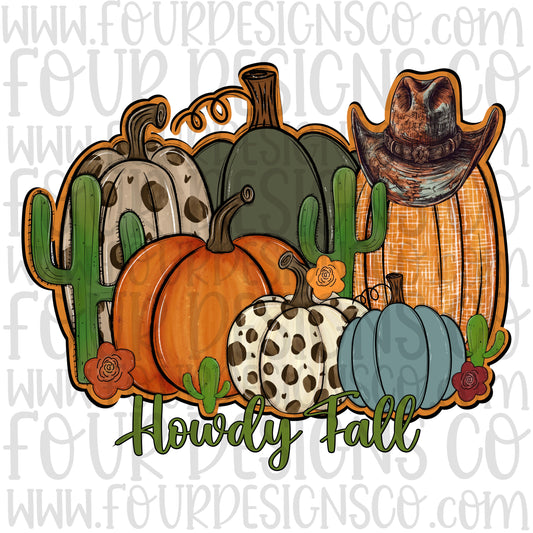 Leopard pumpkins- howdy fall