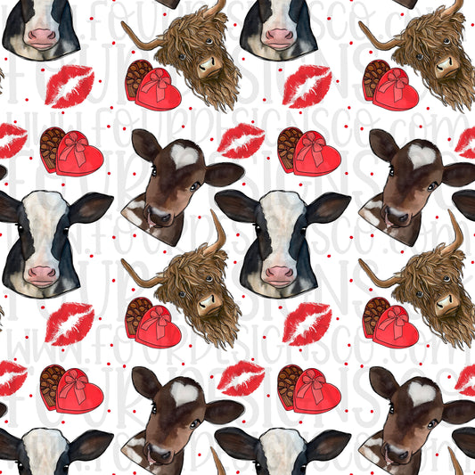 Cow/Valentine’s Seamless