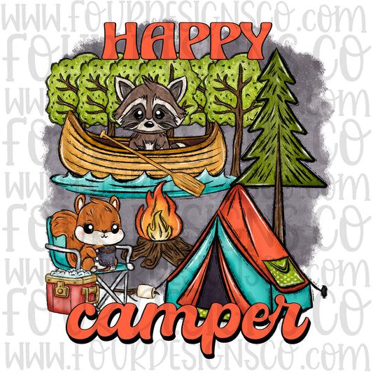 Happy camper-tent