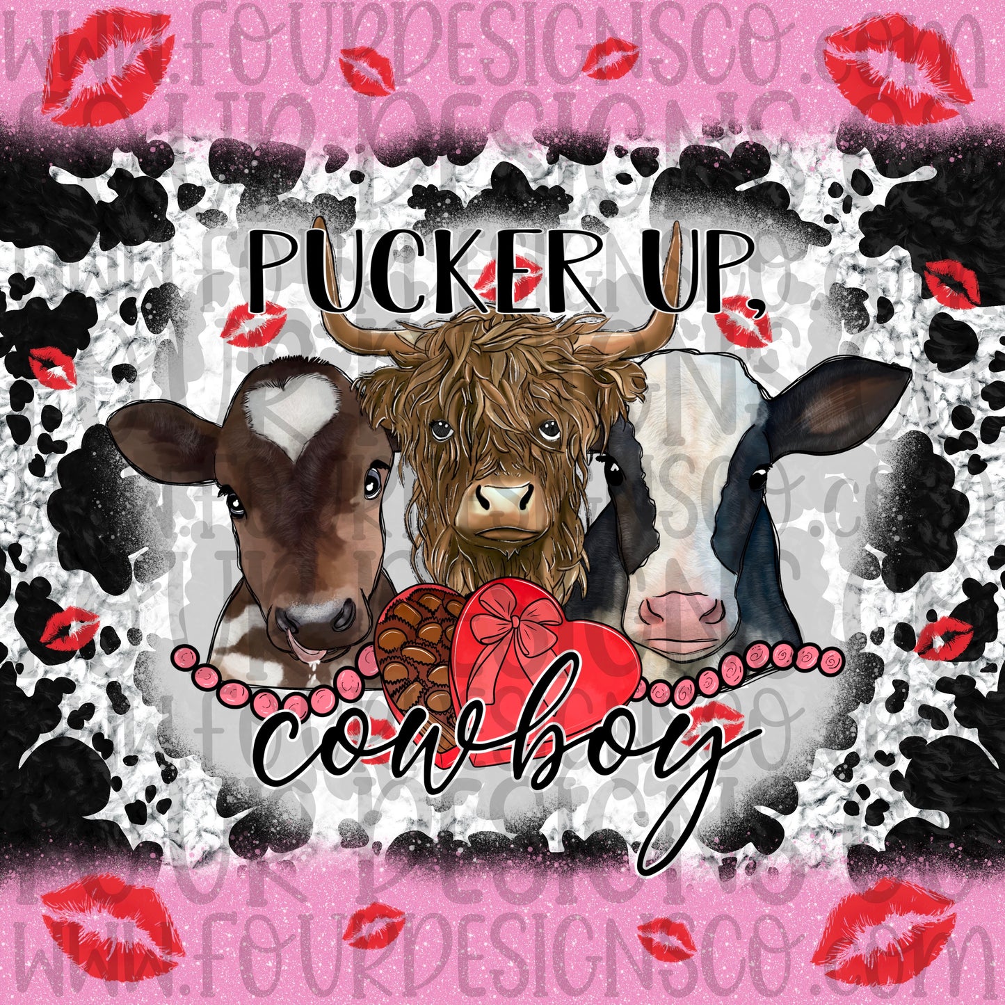 Pucker up, cowboy tumbler