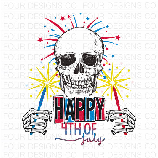 Skeleton/Happy 4th of July